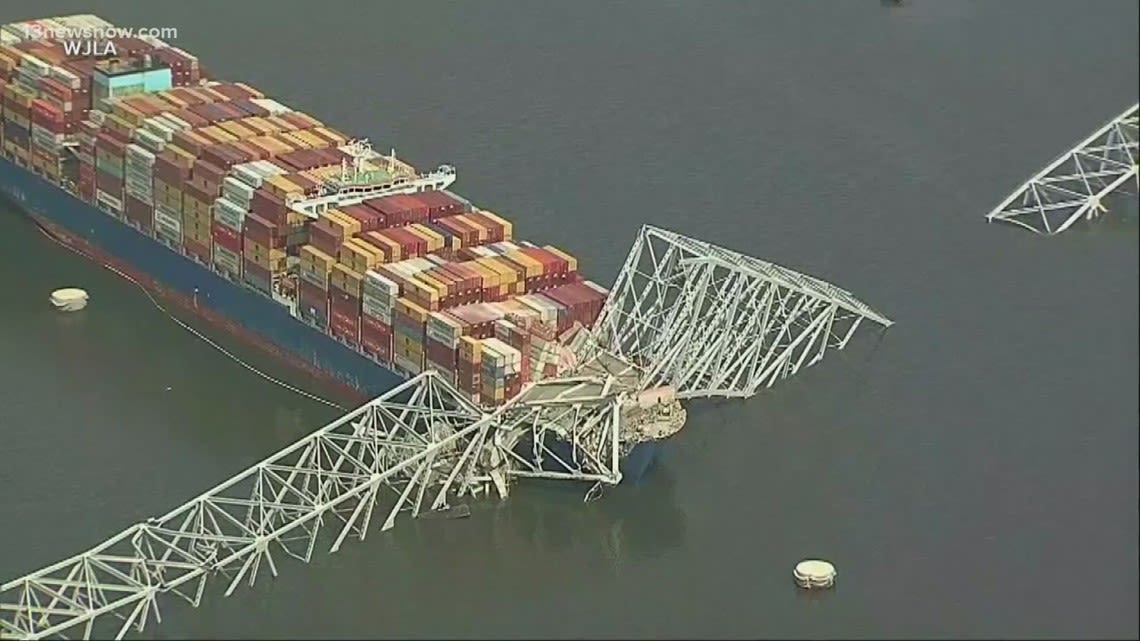 Ship that caused deadly Baltimore bridge collapse heading to Norfolk for extensive repairs