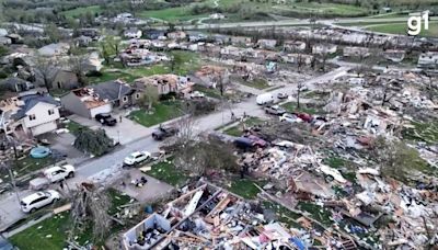 Tornado nos EUA: imagens de drone mostram destruição causada por fenômeno no estado de Nebraska; veja vídeo