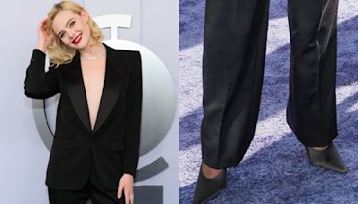 Elle Fanning Does Power Suiting With Sharp Satin Pumps for Tony Awards 2024