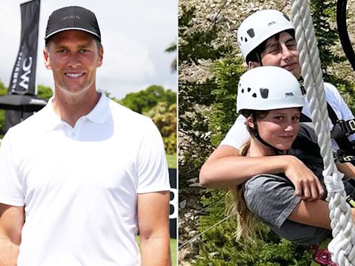 Tom Brady Spends Day Adventuring with Kids Benny and Vivian in Montana Mountains: 'I Wasn't Made for This'