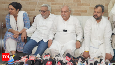 Eliminating unemployment, crime will be top priority of Congress government: Hooda | Chandigarh News - Times of India