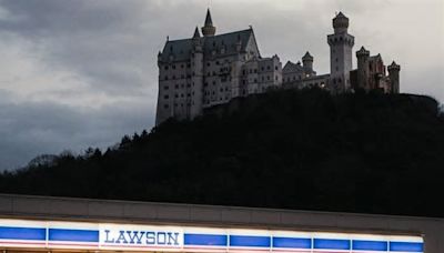 日本LAWSON便利店與城堡同框 網民驚呼：轉生到異世界