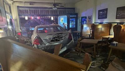 Stolen car plows into Canton favorite Taggarts Ice Cream, causing heavy building damage