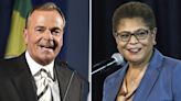 In new poll, Karen Bass jumps out to big lead over Rick Caruso in race for L.A. mayor