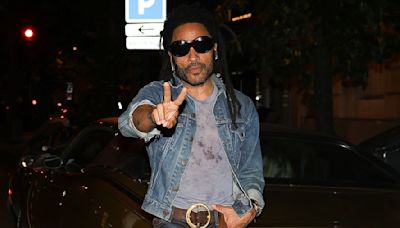 Lenny Kravitz, 60, cruises around Paris with a mystery woman