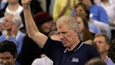 Former UCLA star basketball player Bill Walton cheers on...Championship game of the NCAA Men's Final Four on April 3, 2006, at the RCA Dome in Indianapolis...