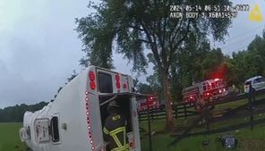 Bodycam video shows when first responders arrived at Marion County bus crash
