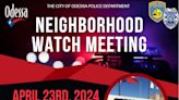 Neighborhood Watch Meeting to highlight substance abuse