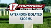 Tracking afternoon isolated storms with dry first half of week - ABC17NEWS