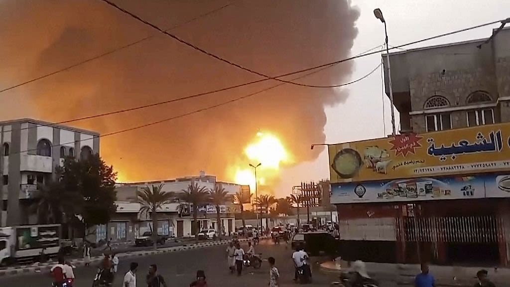 Israel strikes Yemen's Hodeidah port after Houthi drone attack killed one in Tel Aviv