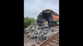 Railroad schedules delayed after train hits ATV, causing fiery crash near Mendon, MO