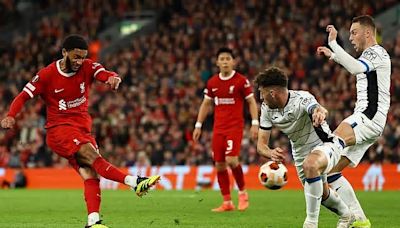 Jurgen Klopp FUMES at Joe Gomez as the Liverpool defender tries a wild shot when Reds were trailing against Atalanta - with England star still yet to score for the club in 218 ...