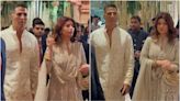 Akshay Kumar carried Twinkle Khanna's bag as they twin in shimmering traditional outfits for Ambani wedding Day 4