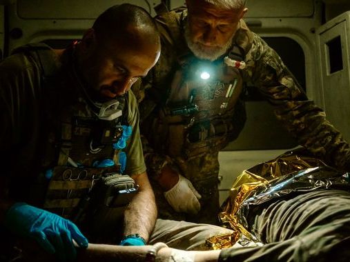 Blacked-out ambulances and bomb-cratered roads: On the night shift with Ukraine's military medics