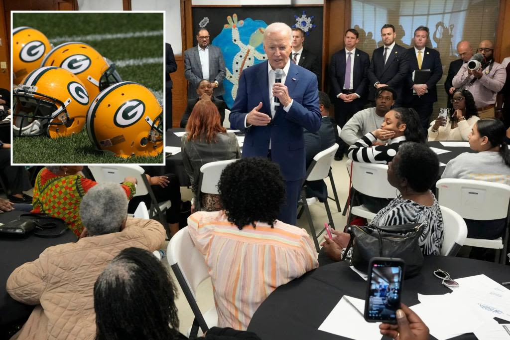 Biden falsely claims his Catholic school teacher was drafted by Green Bay Packers during Wisconsin appearance