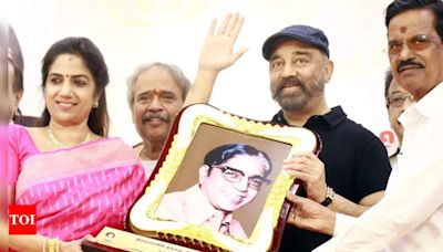 Kamal Haasan felicitates cinema stars on D Ramanujam's centenary celebration, says, 'I never thought to become an actor,' | Tamil Movie News - Times of India