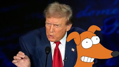 Is Santa's Little Helper OK? The Simpsons’ pet dog is going viral after Trump-Harris debate