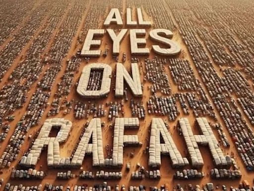 Una imagen que pide “Todos los ojos puestos en Rafah” se está volviendo viral. Pero parece generado por IA
