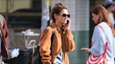 Katie Holmes Tracks Down the Ideal Light Jacket for Spring