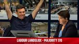 UK election live news: Tories braced for ‘massacre’ as early results herald landslide win for Labour