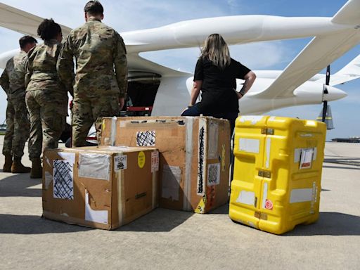 All-Electric Fixed-Wing Aircraft Offloads Cargo at JB McGuire-DIX-Lakehurst