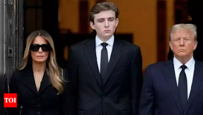 Melania Trump reveals her son Barron Trump's living situation in college - Times of India