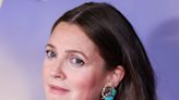 Drew Barrymore Pops in Fuchsia Pink Cape Dress With Hidden Heels at Daytime Emmy Awards Red Carpet