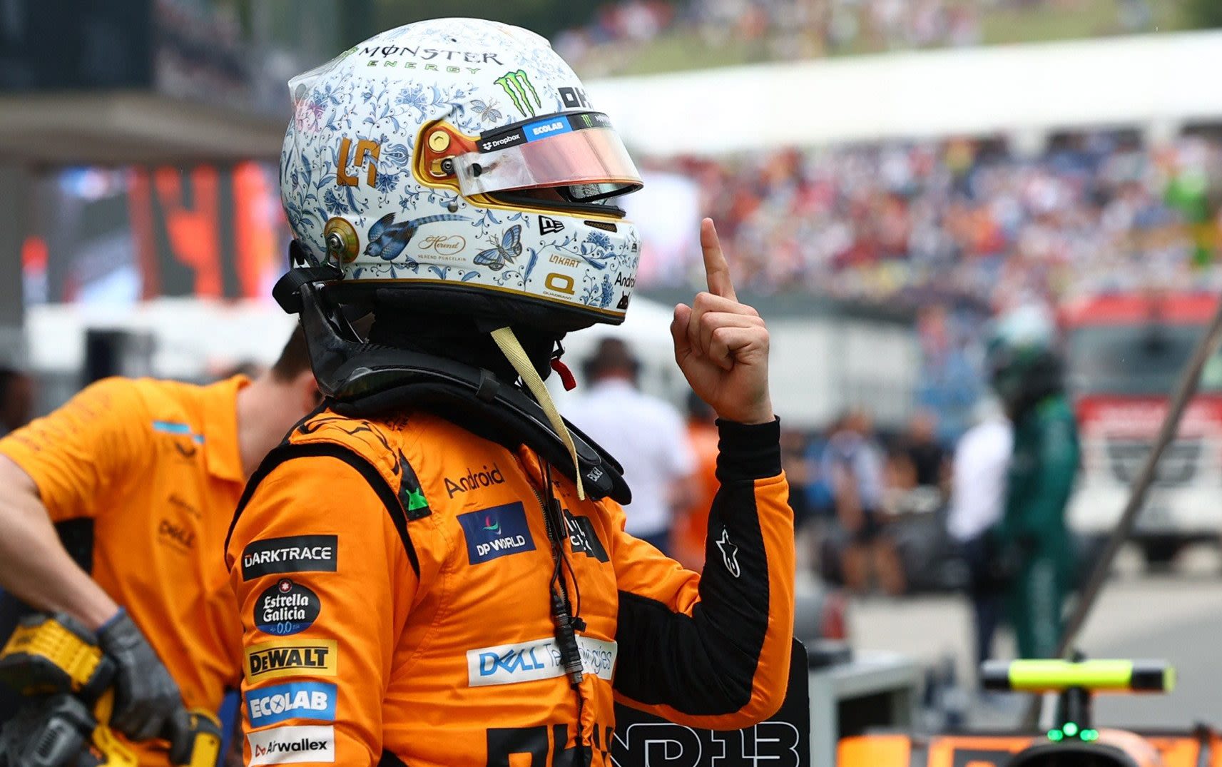 Hungarian GP: Lando Norris takes pole as McLaren seal front-row lockout