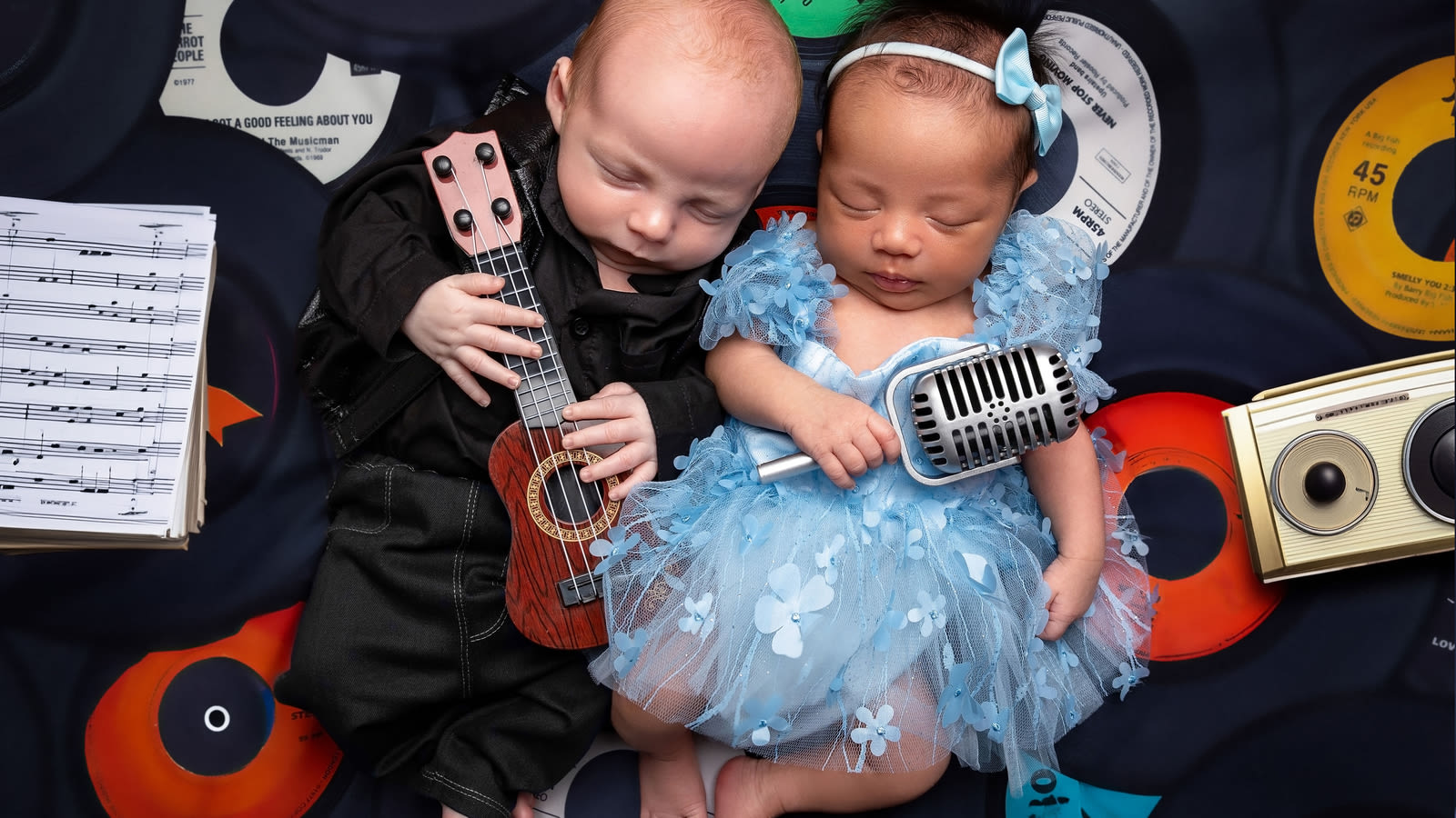 Newborns Johnny Cash and June Carter reunite for adorable photoshoot