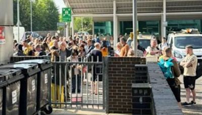 Chaos at UK airport as terminal evacuation has passengers 'missing flights'