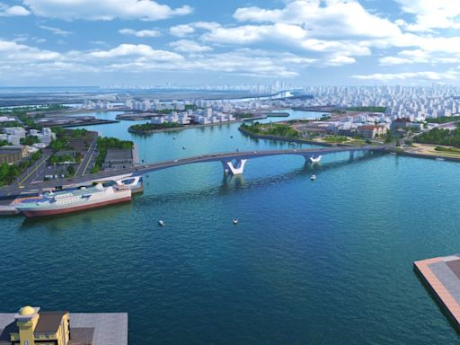 台南新地標！1﹒1公里「跨港大橋」設觀景平台、夜間光雕，預計「這時」完工