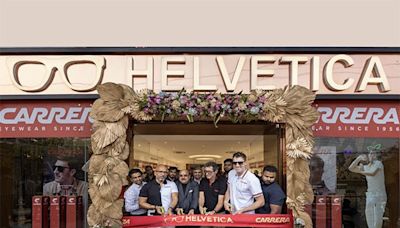 Pat Cummins, Brand Ambassador Of Carrera Unveils The Summer 2024 Collection At Helvetica Eyewear Boutique, Hyderabad