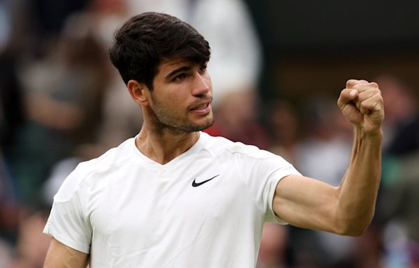 Wimbledon 2024: Carlos Alcaraz into semi-finals after gruelling win over Tommy Paul