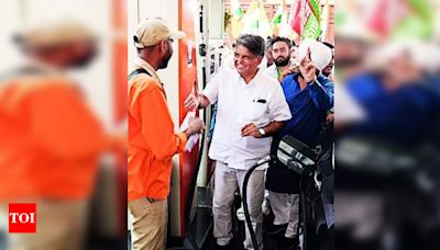 Manish Tewari unveils 56-point charge sheet against BJP rule in Chandigarh | Chandigarh News - Times of India