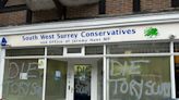 Jeremy Hunt's Surrey office vandalised with ‘die Tory scum’ graffiti