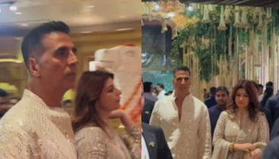 Akshay Kumar, Twinkle Khanna Arrive For Anant Ambani And Radhika Merchant's Wedding Reception | Watch - News18