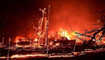 Wall of fire rips across 14,000 acres of California grassland