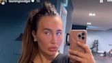 Lauren Goodger reveals she's returned to the gym after health scare