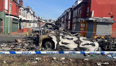 Man charged with arson after bus set on fire in Leeds riots over children allegedly removed from local family