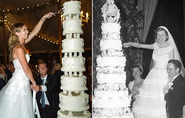 Mariah Kennedy-Cuomo Channels Eunice Shriver and Maria Shriver With 8-Tier Wedding Cake — and a Ladder to Cut It!