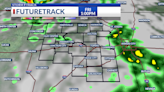 Isolated rain Friday