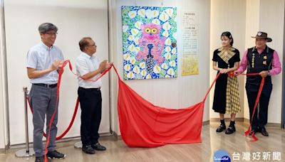 天才小畫家陳曦贈畫參山處 松柏嶺永久展出聆聽花開的聲音