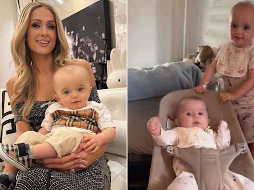 Paris Hilton Shares Adorable Video of Son Phoenix Playing with His Baby Sister London: 'I Love You'