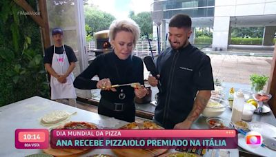 Pizzaiolo premiado convidado de Ana Maria Braga faz web suspirar durante participação no Mais Você: 'Gatinho e ainda faz pizza'