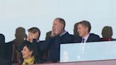 Football fan Prince George joins William to cheer on Aston Villa