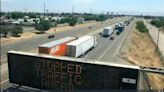 I-5 shut down in San Joaquin County at Lathrop. Truck driver was shot, CHP says