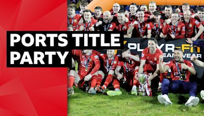 Portadown: Champions celebrate title success at Shamrock Park