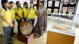 Burial urns on display at Government Museum in Erode