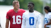 Playful jabs and helpful lessons; Lions QB Goff forging early bond with rookie Arnold