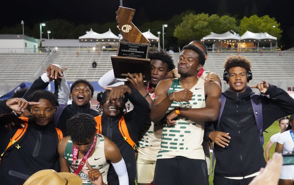 Long Beach Poly boys track team wins first CIF state title since 2011, Xai Ricks wins 400